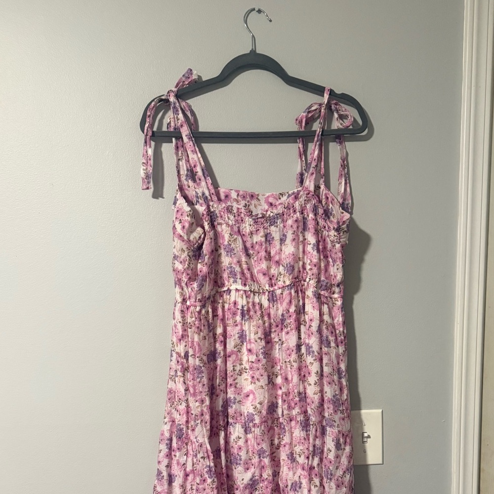 Blu Pepper Pink and White Floral Dress